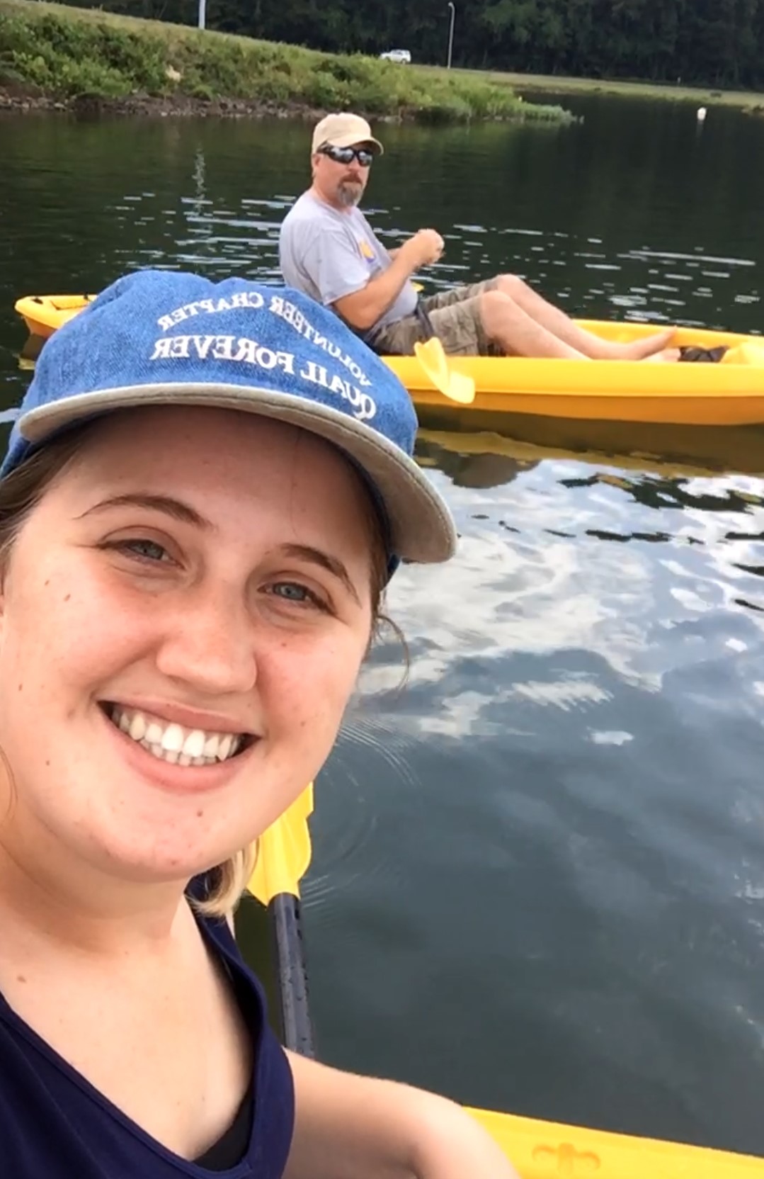 Amanda Hotchkiss & her father kayaking